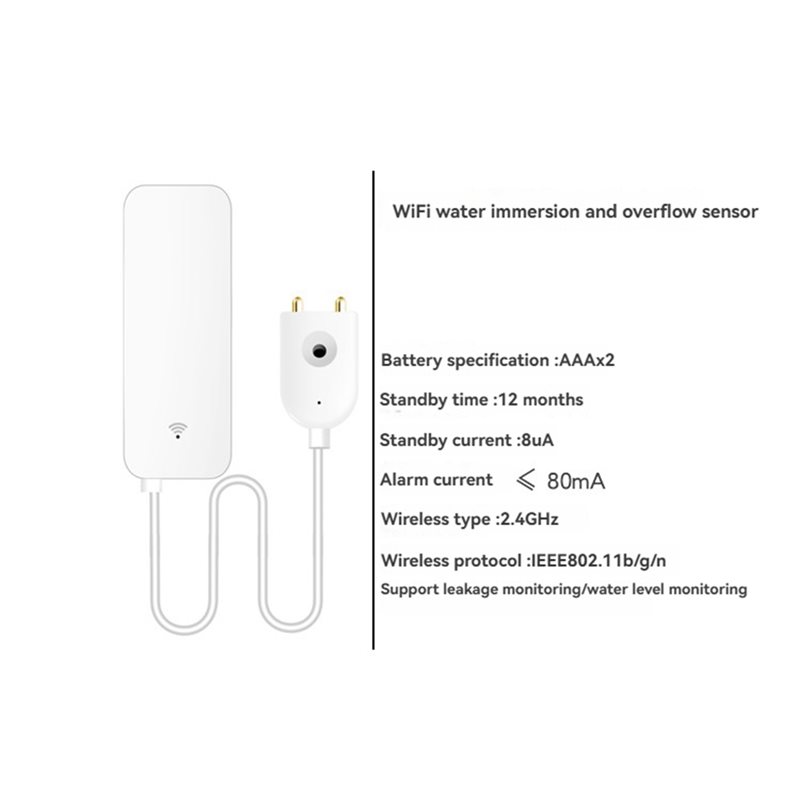 DTEN-Tuya Умный Wi-Fi датчик у – обзор и цена Water Alarm Sensor