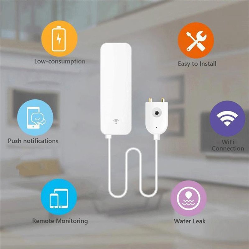 SYW-Tuya WIFI Датчик протечки  – обзор и цена Water Alarm Sensor