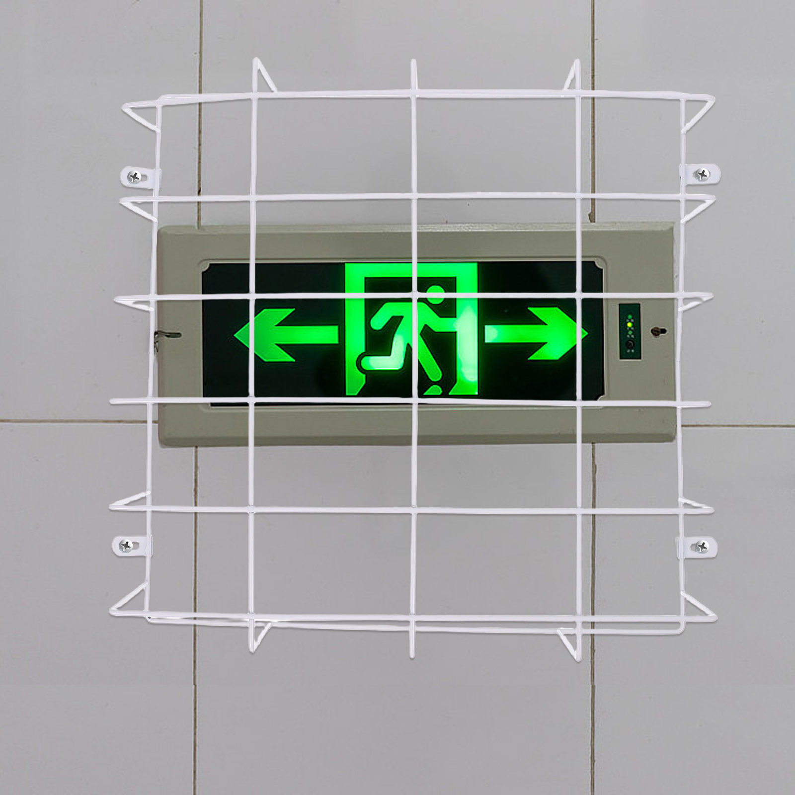 Защитная сетка из стальной про – обзор и цена Emergency Exit Sign