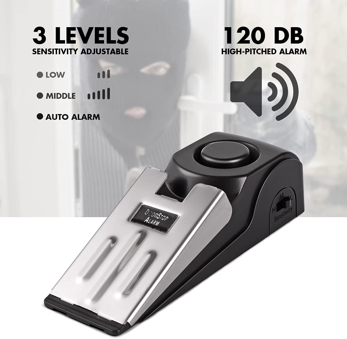 1/2 шт. портативная сирена для – обзор и цена Door Stop Alarm
